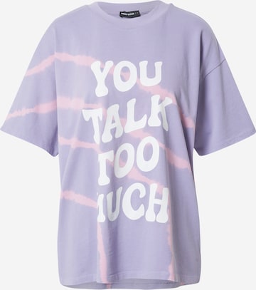 Tally Weijl Oversize t-shirt i lila: framsida