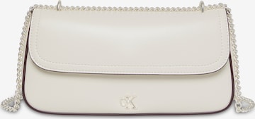 Calvin Klein Schoudertas in Wit: voorkant