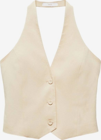 MANGO Vest 'Merida' in Beige: front