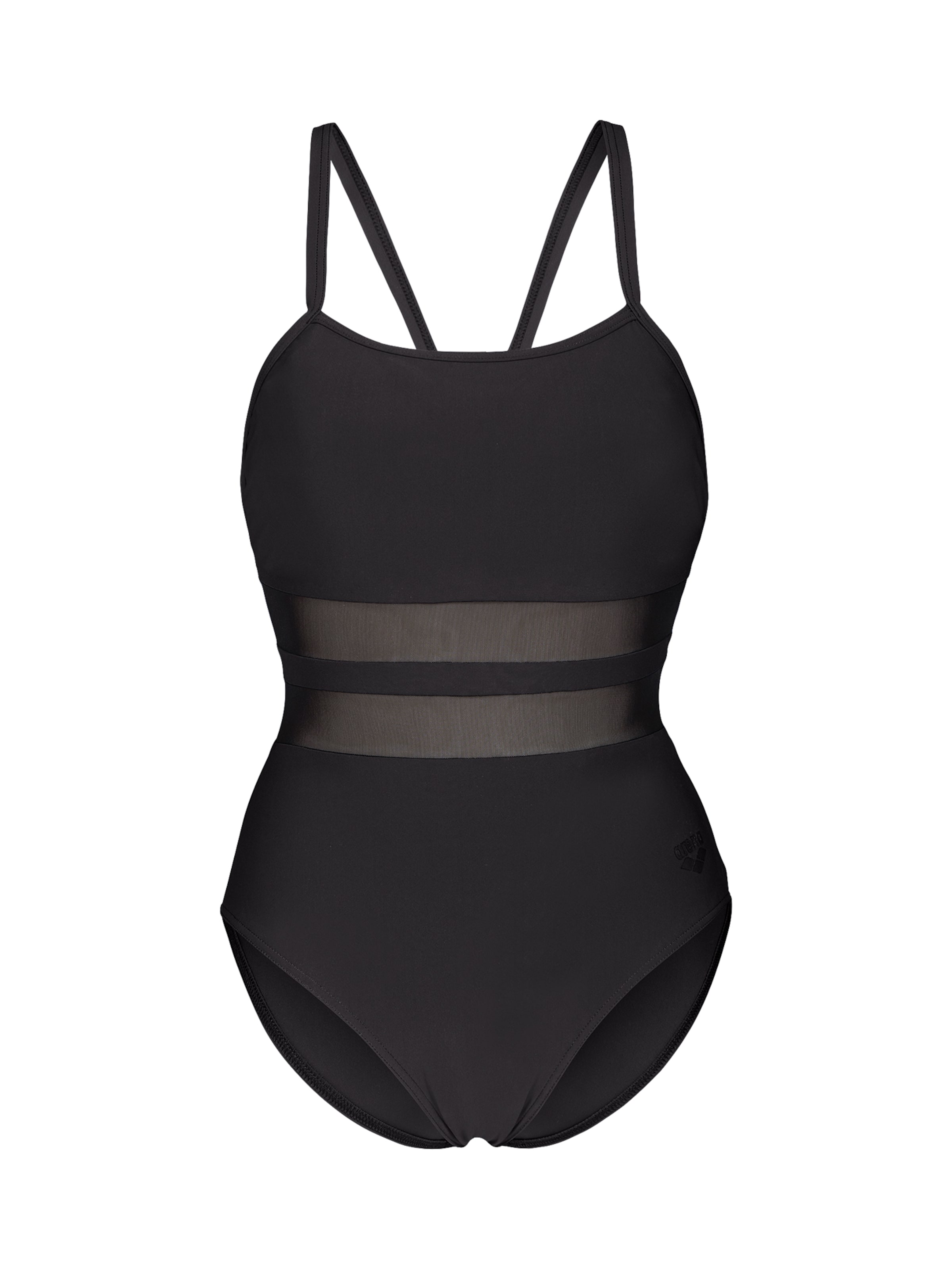 ARENA Korzetová Plavky 'MESH EQUALS' – černá: přední strana