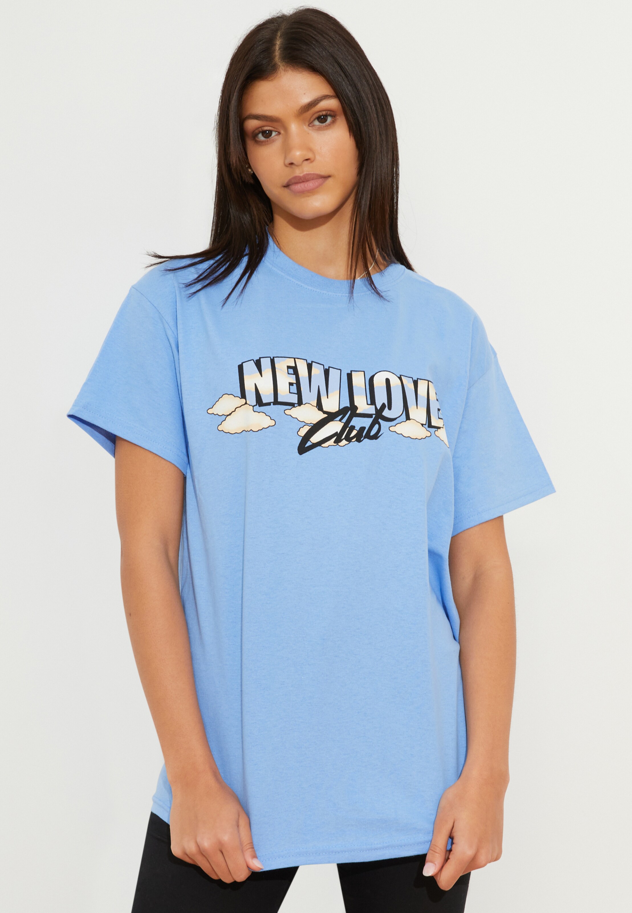 Männer Shirts New Love Club T-Shirt in Blau - SD10391