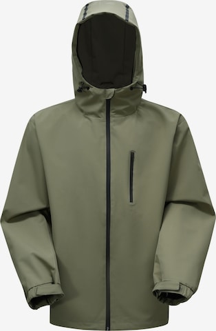 YOUTHUP Outdoor jacket 'Kompakt' in Green: front