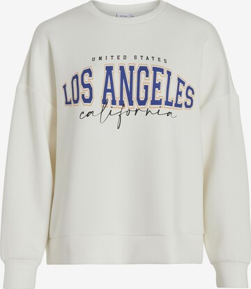 Sweat-shirt VILA en blanc : devant