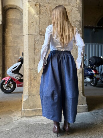 IUnique Wide leg Byxa 'Ballonique Denim' i blå