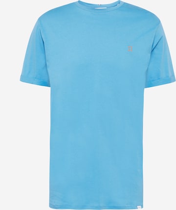 Les Deux T-Shirt 'Nørregaard' in Blau: predná strana