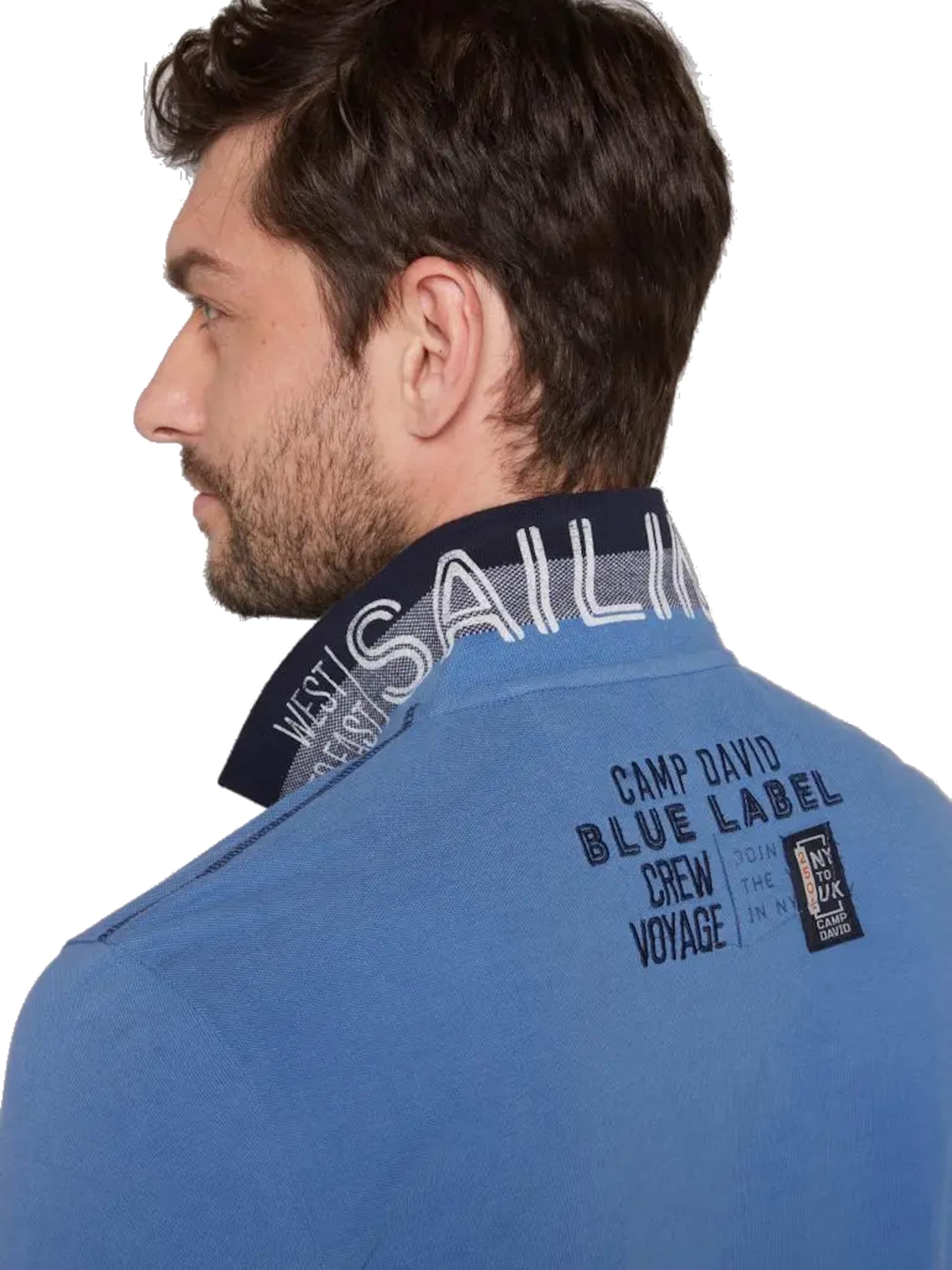 T-Shirt 'Atlantic Crossing' CAMP DAVID en bleu