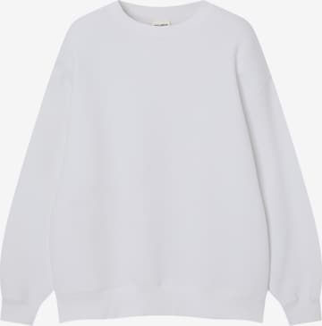 Pull&Bear Sweatshirt i hvid: forside