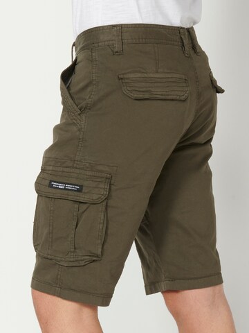 KOROSHI - regular Pantalón cargo en verde