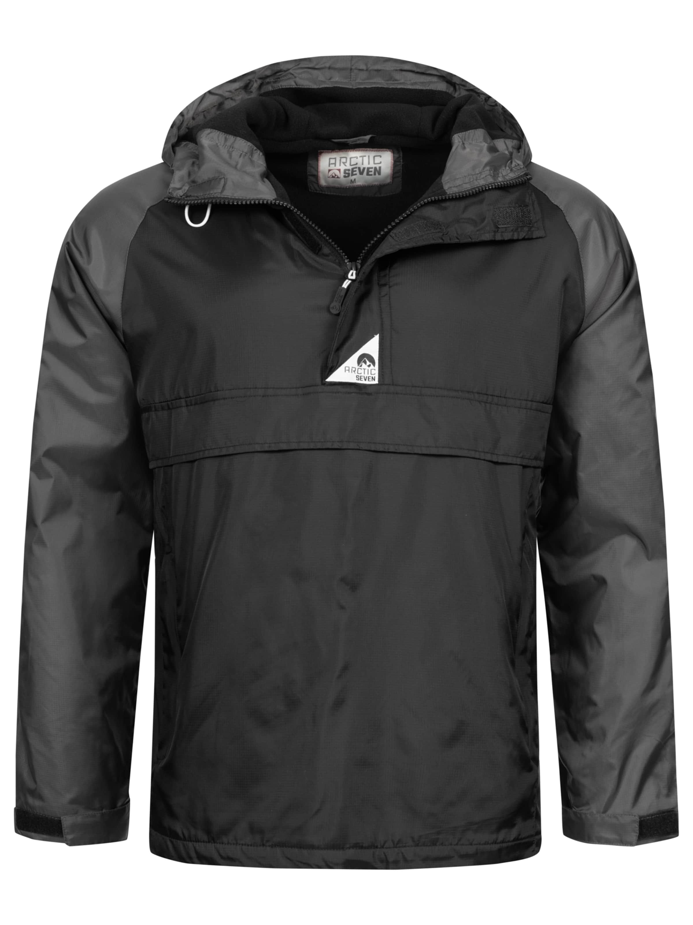 Arctic Seven Funktionsjacke in Schwarz: Vorderseite