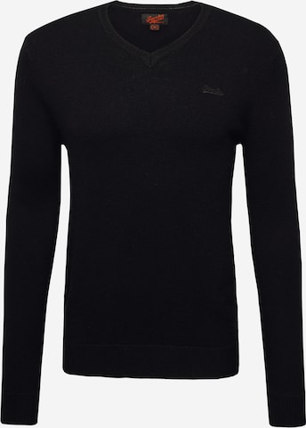 Superdry Sweater 'Essential' in Black: front