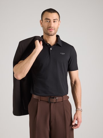 GUESS Shirt 'ESSENTIAL' in Zwart: voorkant
