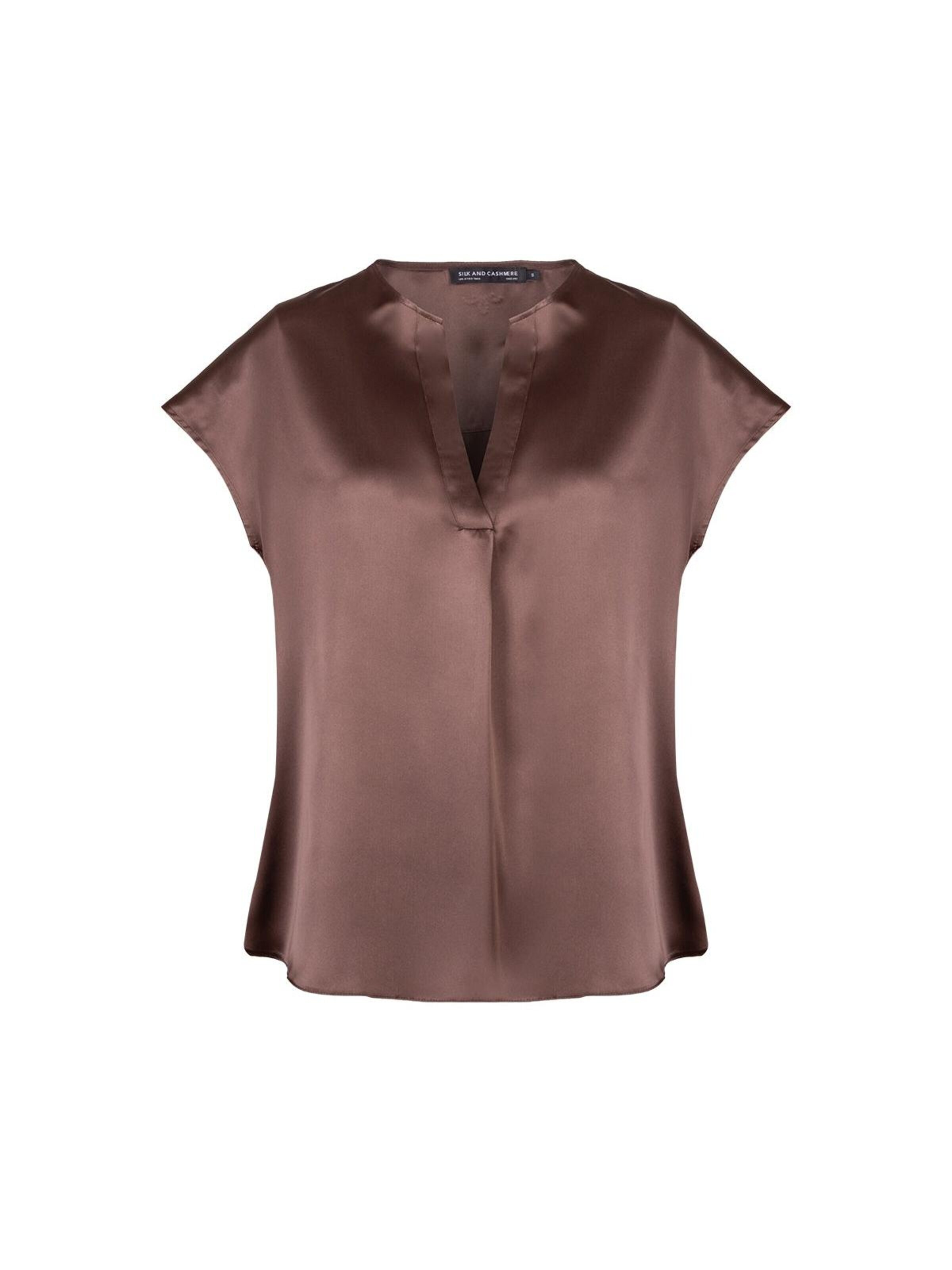 Chemisier SILK & CASHMERE en marron