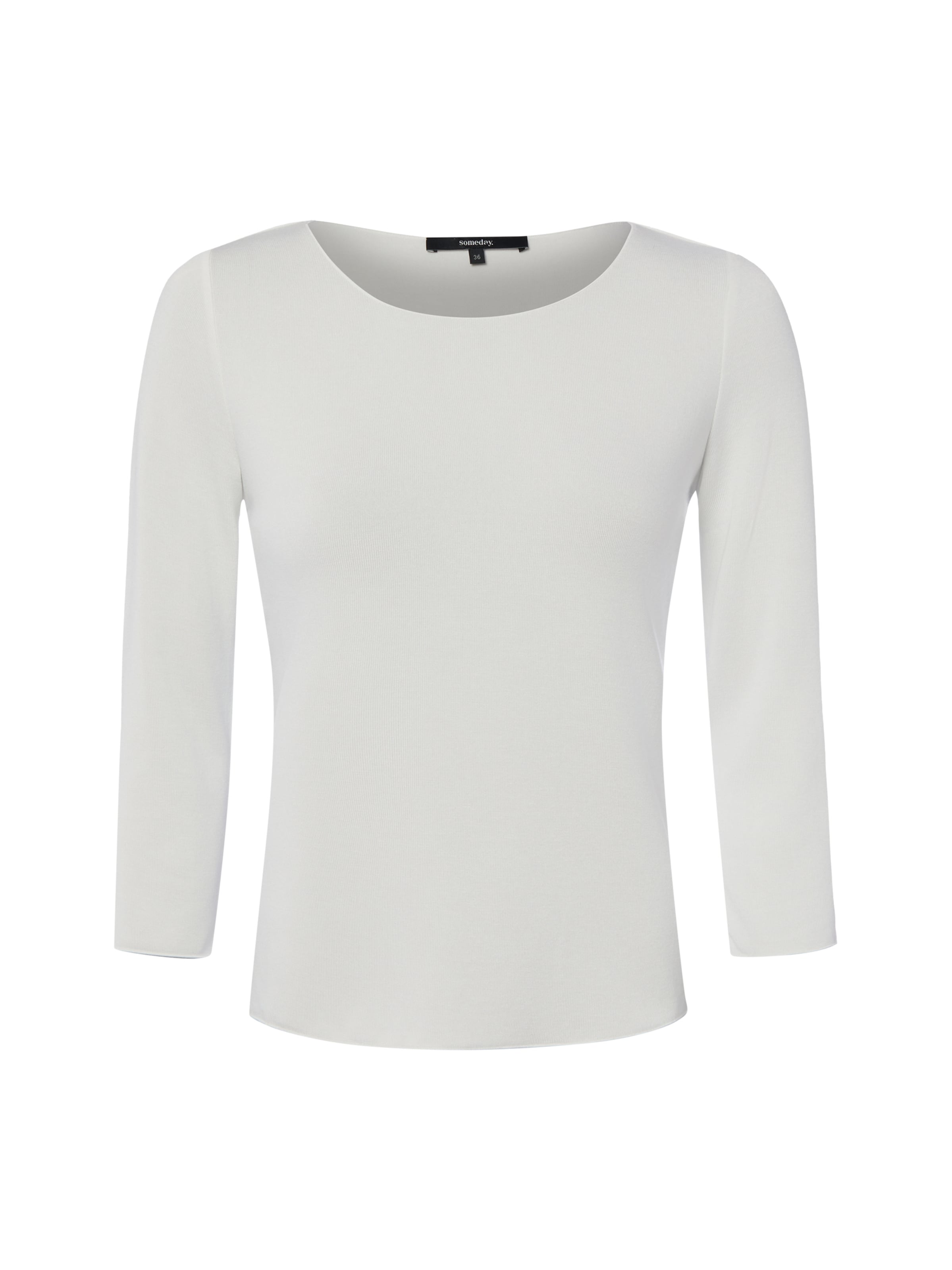 Someday Shirt in Wit: voorkant