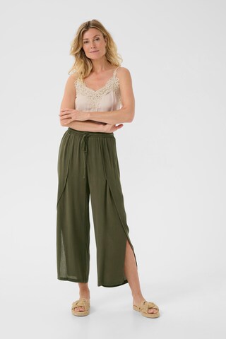 Loosefit Pantalon 'Allie' Cream en vert