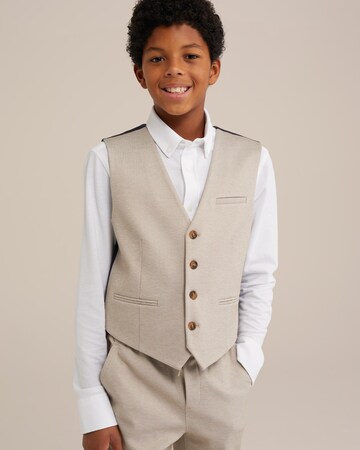 Gilet WE Fashion en beige : devant