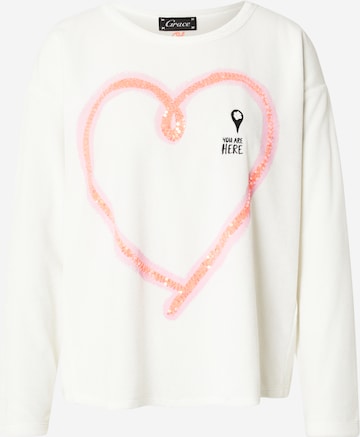 balta Grace Megztinis be užsegimo 'Nicki': priekis