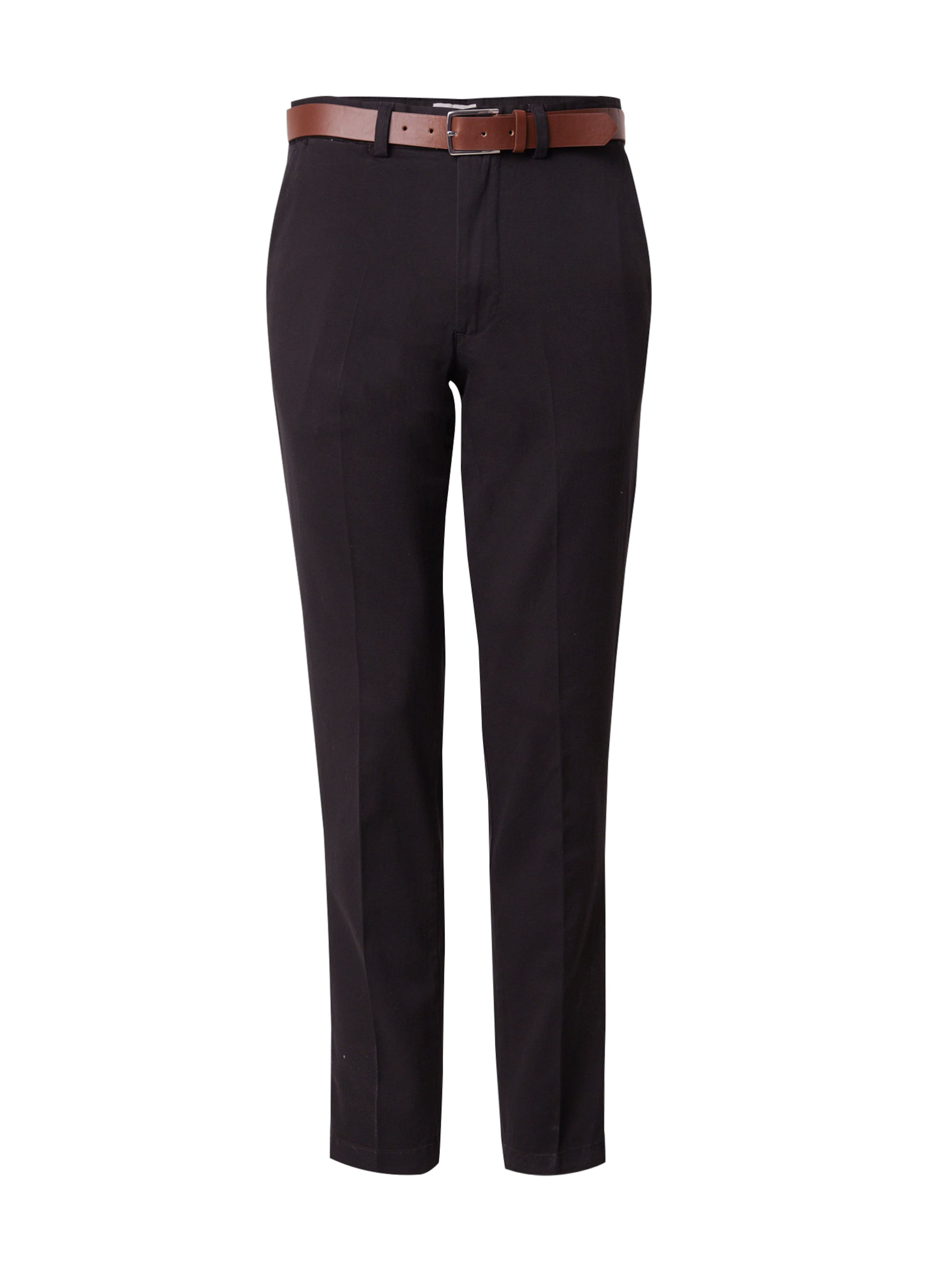 JACK & JONES Slimfit Ráncos nadrág 'JPSTOLLIE FRANCO' - fekete: elől