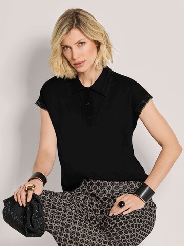 T-shirt MADELEINE en noir : devant