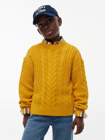 TOMMY HILFIGER Svetr – žlutá: přední strana
