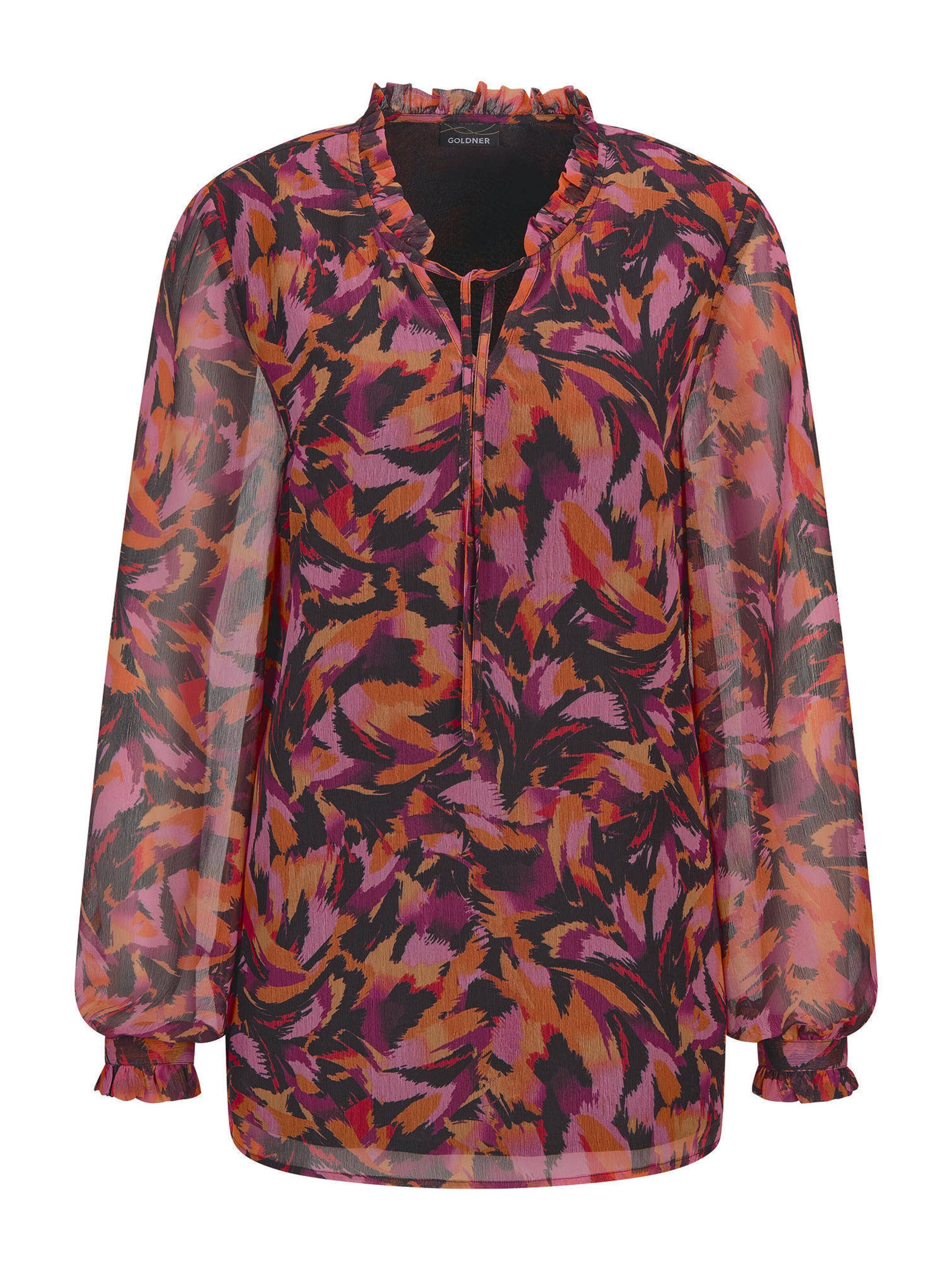 Goldner Blouse in Bruin: voorkant