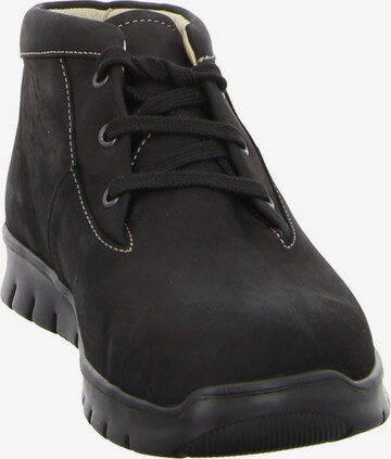 Finn Comfort Lace-Up Ankle Boots in Black