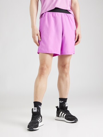 ADIDAS PERFORMANCE Normalny krój Spodnie sportowe 'Gym+' w kolorze fioletowy: przód