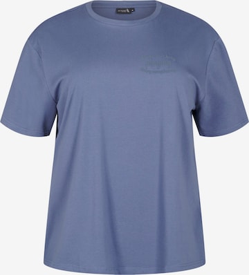 Active by Zizzi Performance shirt 'ACENJA' in Blue: front