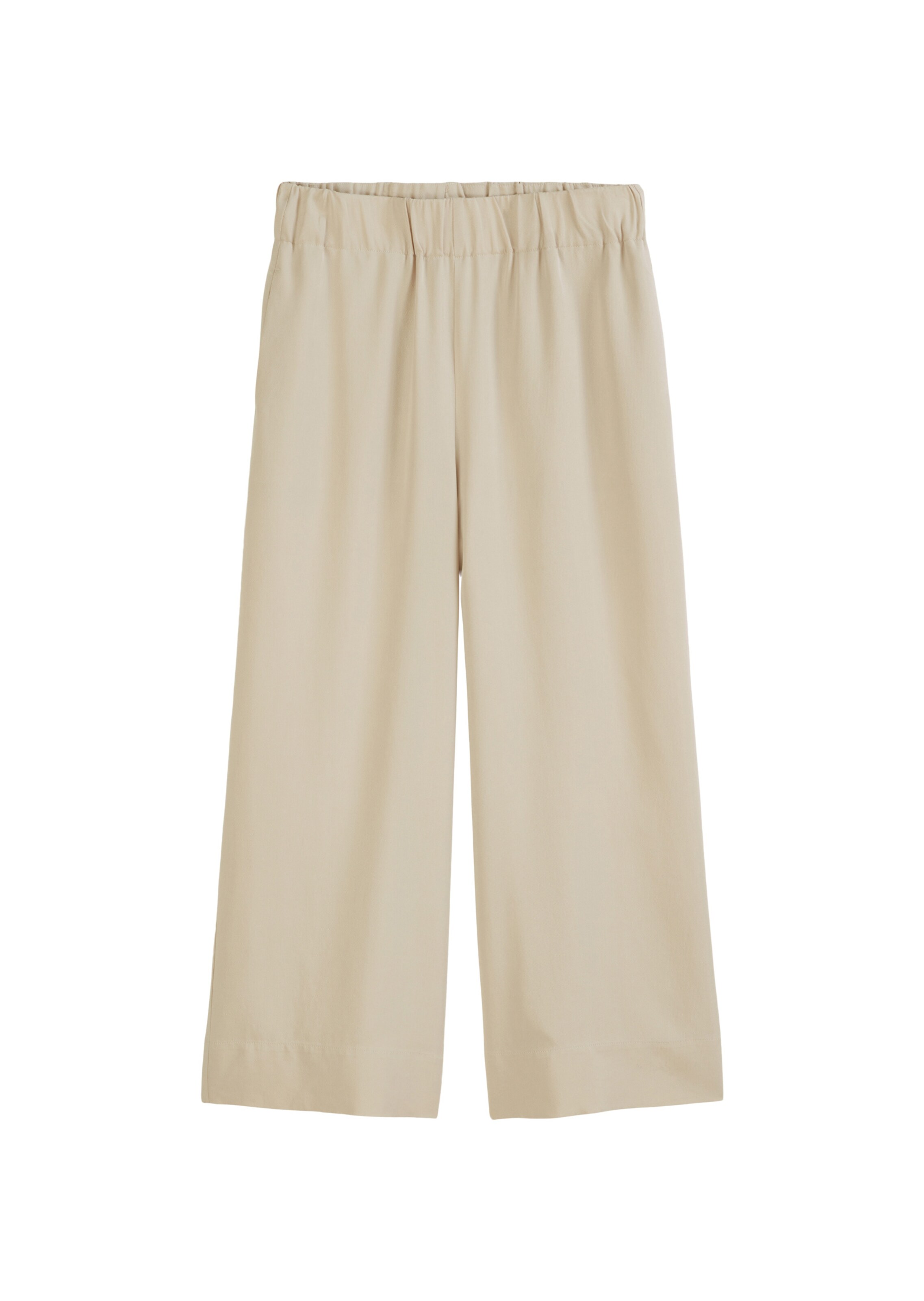 Marc O'Polo DENIM Wide leg Trousers in Beige: front