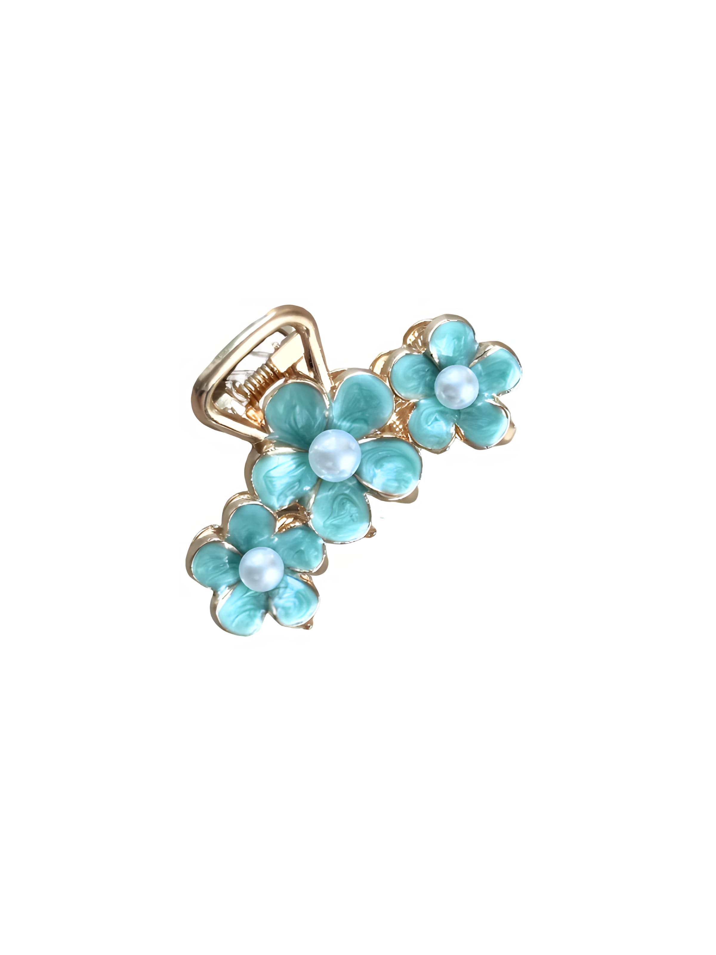 Good to Blue Haarschmuck 'Pearl Blossom Haarklammer'‌‌‌‌‌‌‌‌‌ in cyanblau, Produktansicht