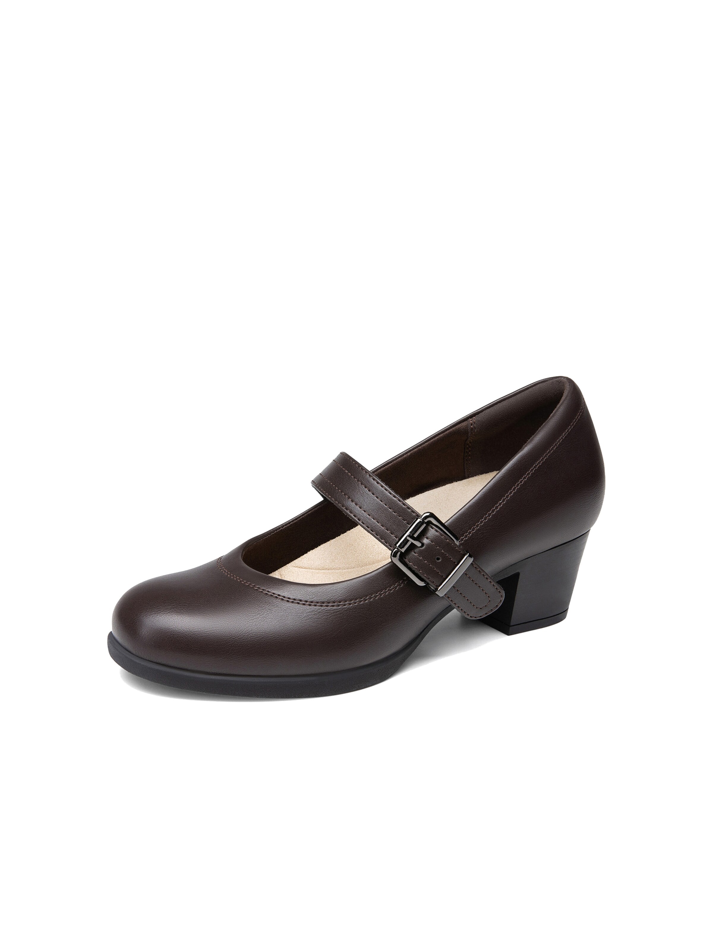Dream Pairs Pumps in Brown: front