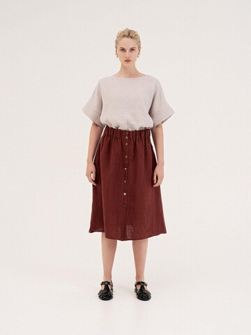 Gonna 'Daisy' di AmourLinen in rosso