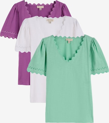 love & roses - Camisa em verde: frente