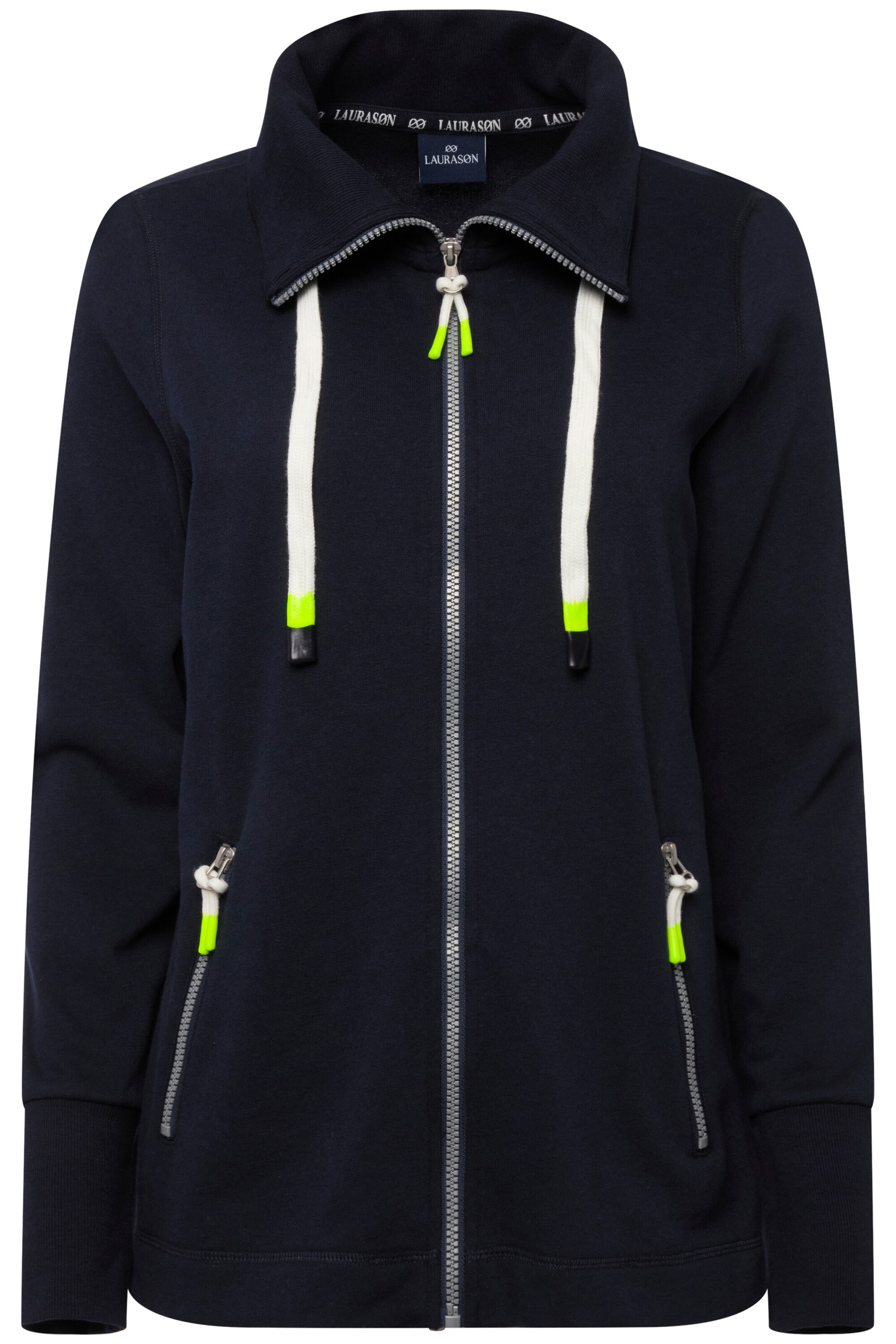 LAURASØN Sweatvest in Blauw: voorkant