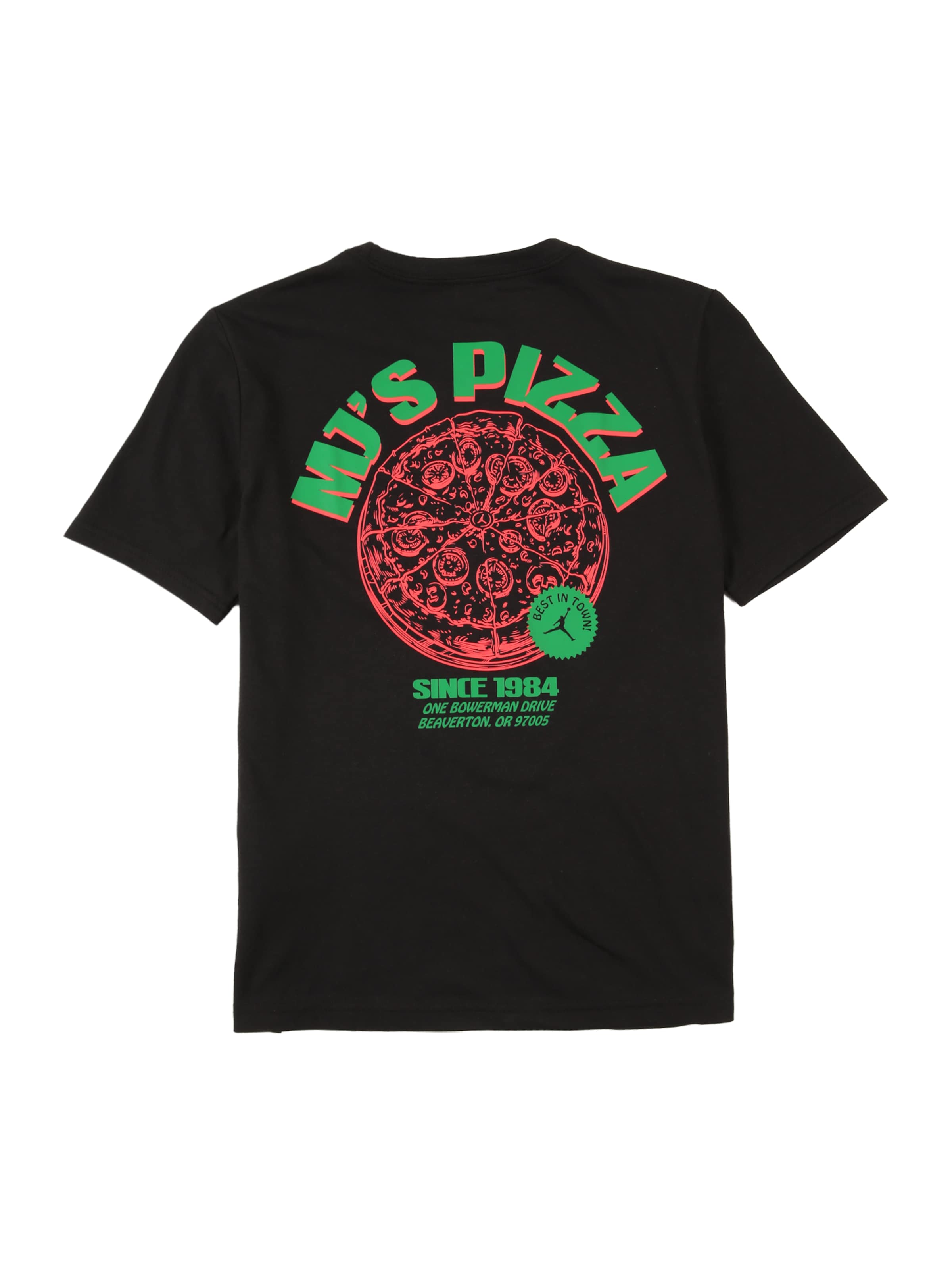 Jordan Μπλουζάκι 'BRAND PIZZA' σε μαύρο