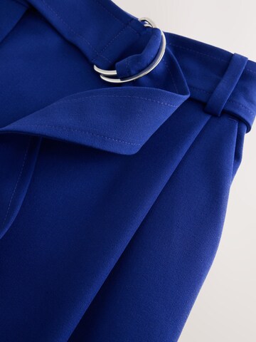 Next - Pierna ancha Pantalón plisado en azul