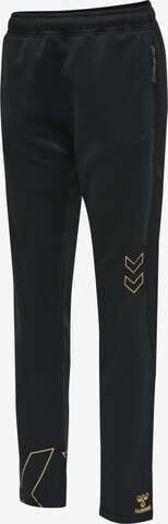 Hummel Slimfit Sporthose in Schwarz