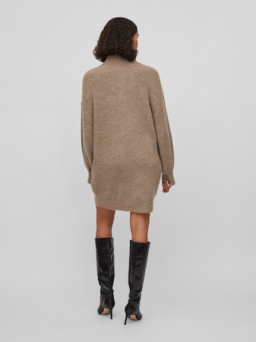 VILA Knitted dress 'Leah' in Beige