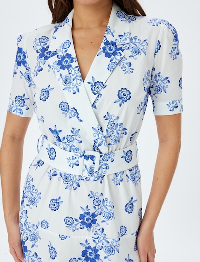 Koton Blousejurk in de kleur Blauw / Wit, Productweergave