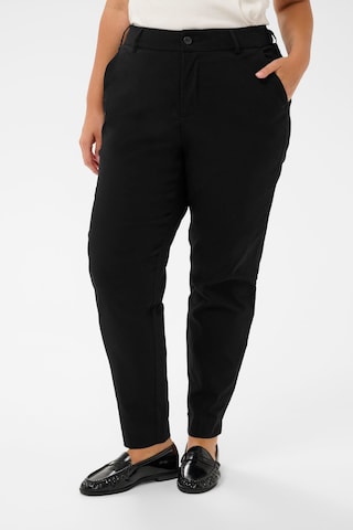 Regular Pantalon chino 'KCHala' KAFFE CURVE en noir : devant