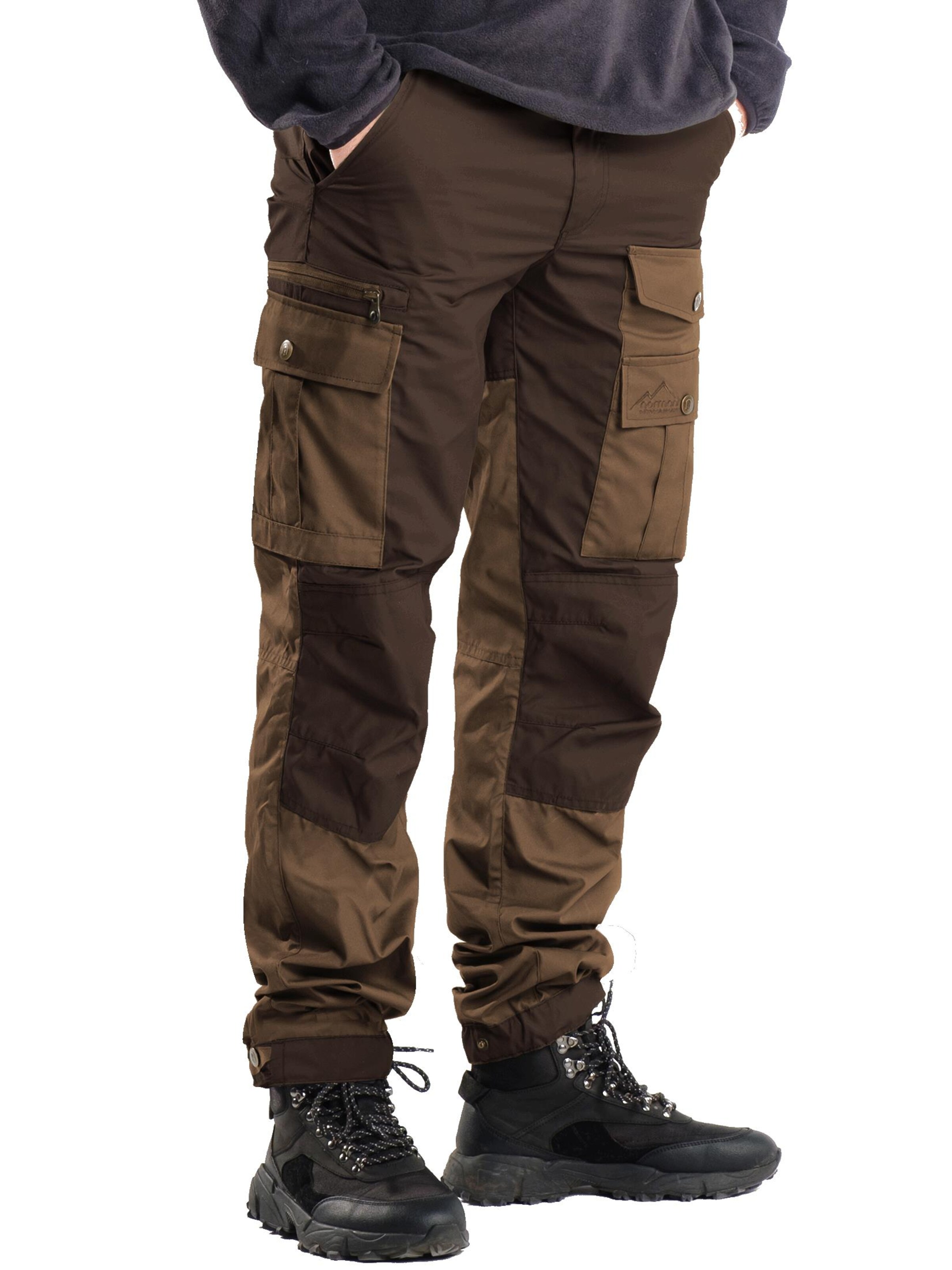 Regular Pantalon outdoor 'Leviathan' normani en marron