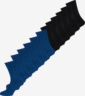 Chaussettes ' Baumwolle Business ' Nur Der en bleu : devant