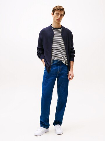 TOMMY HILFIGER Gebreid vest 'Baseball' in Blauw