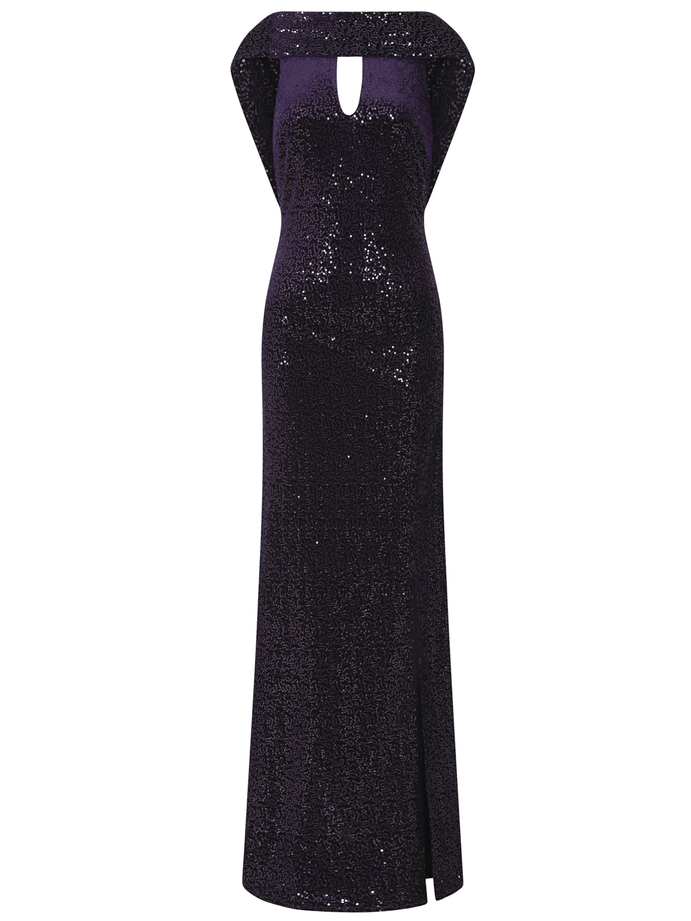 HotSquash Večerné šaty - Fialová: predná strana