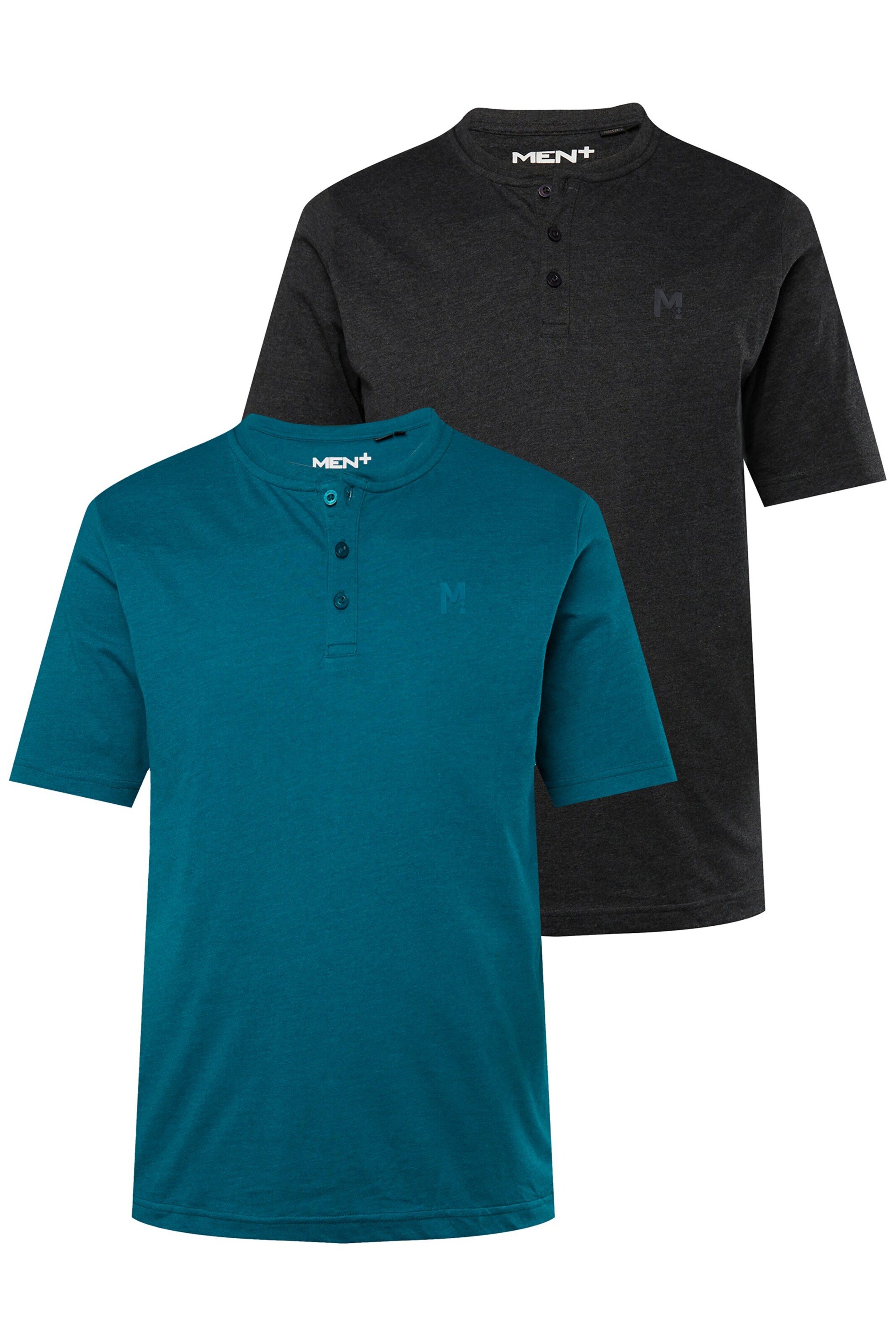 Men Plus Shirt in Blau: Vorderseite