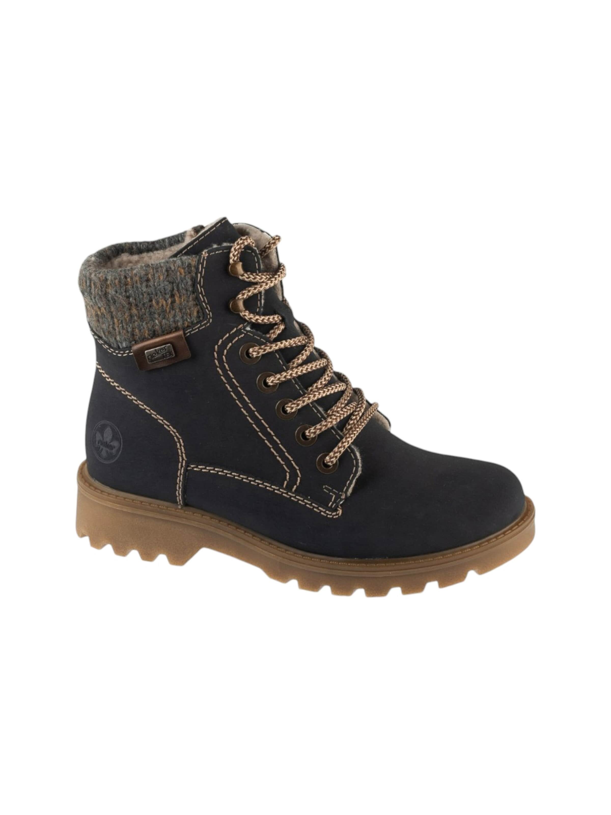 Bottes à lacets 'Rieker Booties' Rieker en bleu : devant