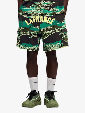 PUMA - Regular Calças em verde: frente