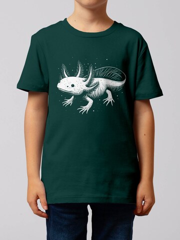 watabout.kids Shirt 'Axolotl' in Green: front