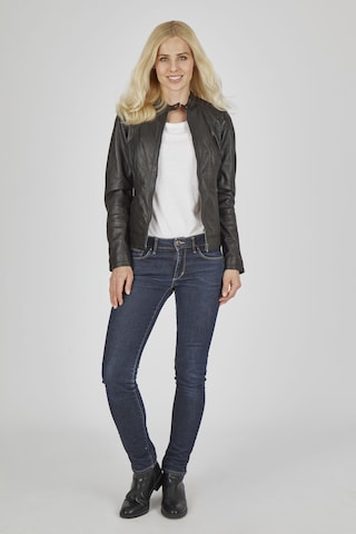 7ELEVEN Lederjacke 'SEMoni' in Schwarz