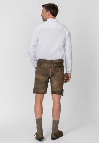 STOCKERPOINT Regular Klederdracht broek 'Leo Bavaria' in Bruin