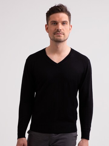 CASH-MERE.CH Sweater in Black: front
